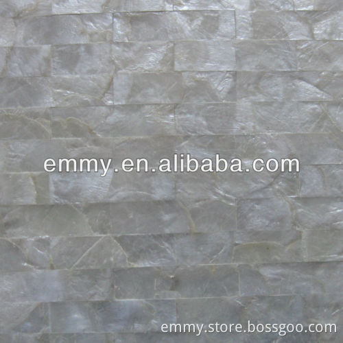 Brick white capiz mother of pearl wall tile shell wall panel